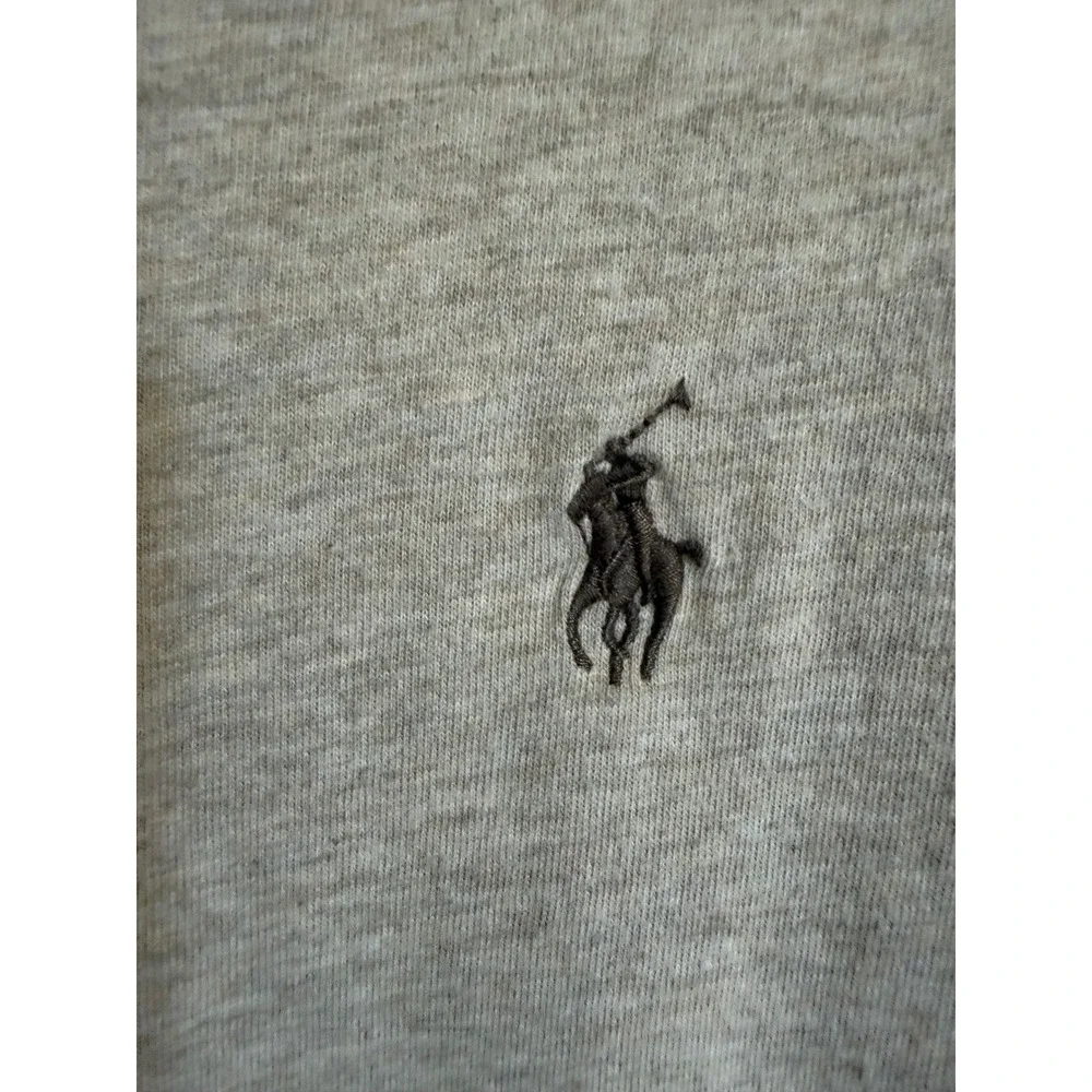 Polo Ralph Lauren Mens XL Classic Fit V-Neck T-Shirt Heather Tan Beige Cotton
